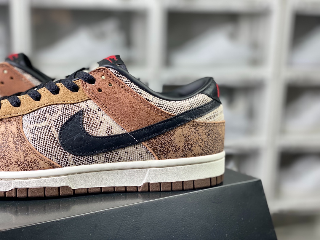 240 Nike SB Dunk Low”CO.JP (2023)”扣篮系列低帮板鞋“深棕黑蟒蛇纹”FJ5434-120