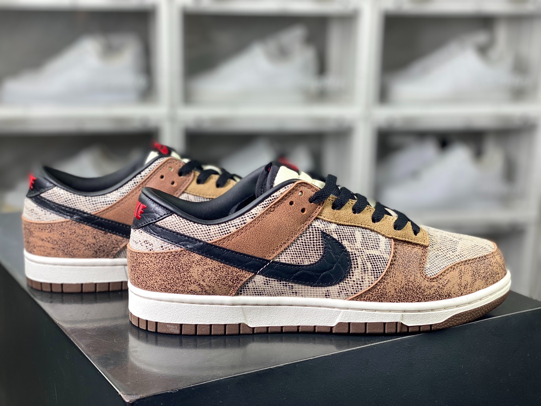 240 Nike SB Dunk Low”CO.JP (2023)”扣篮系列低帮板鞋“深棕黑蟒蛇纹”FJ5434-120