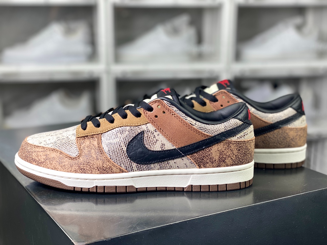 240 Nike SB Dunk Low”CO.JP (2023)”扣篮系列低帮板鞋“深棕黑蟒蛇纹”FJ5434-120