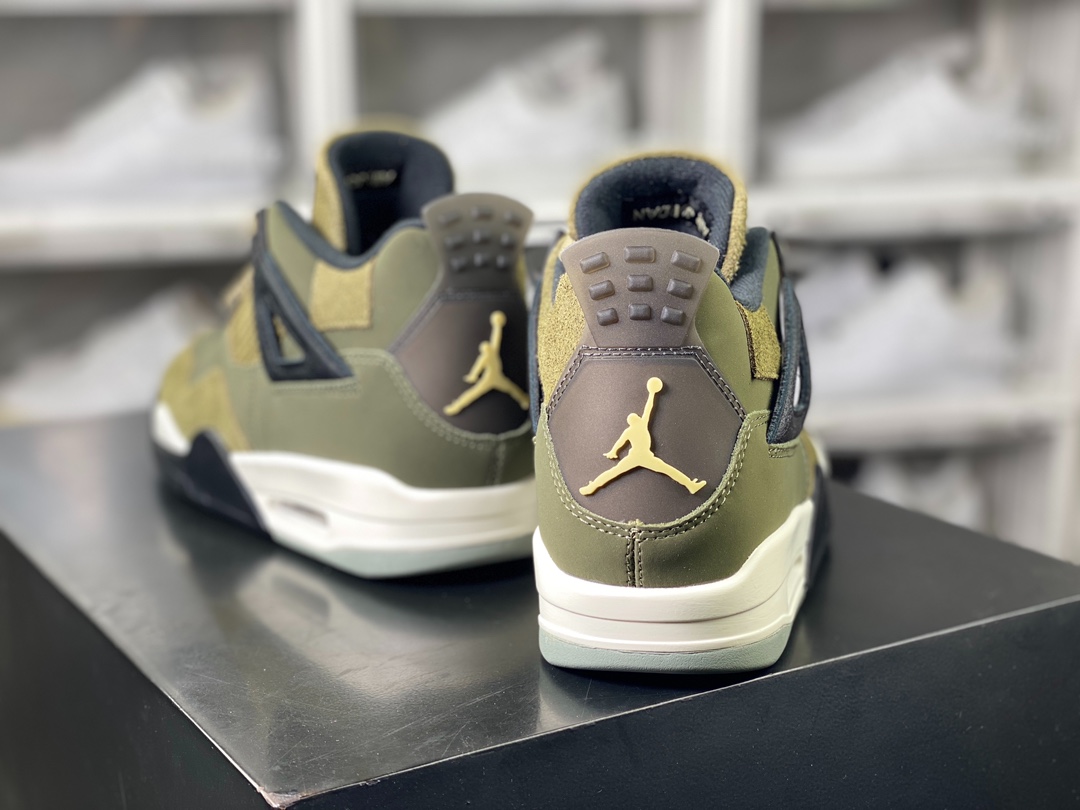 Nike Air Jordan 4 Retro SE Craft ”Medium Olive” AJ4 mid-top basketball shoes ”Olive Army Green Small UNDFTD” FB9927-200