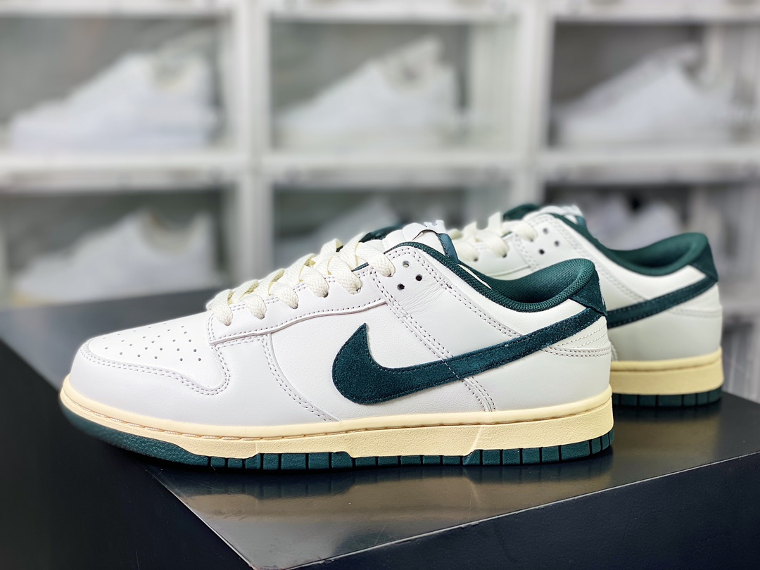 SB Dunk Low ”Athletic Department” dunk series low-top sneakers ”off-white dark green oxidation bottom” FQ8080-133