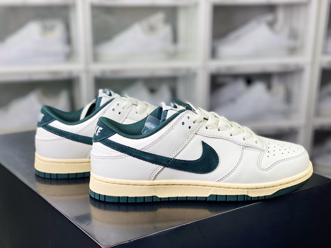 SB Dunk Low ”Athletic Department” dunk series low-top sneakers ”off-white dark green oxidation bottom” FQ8080-133