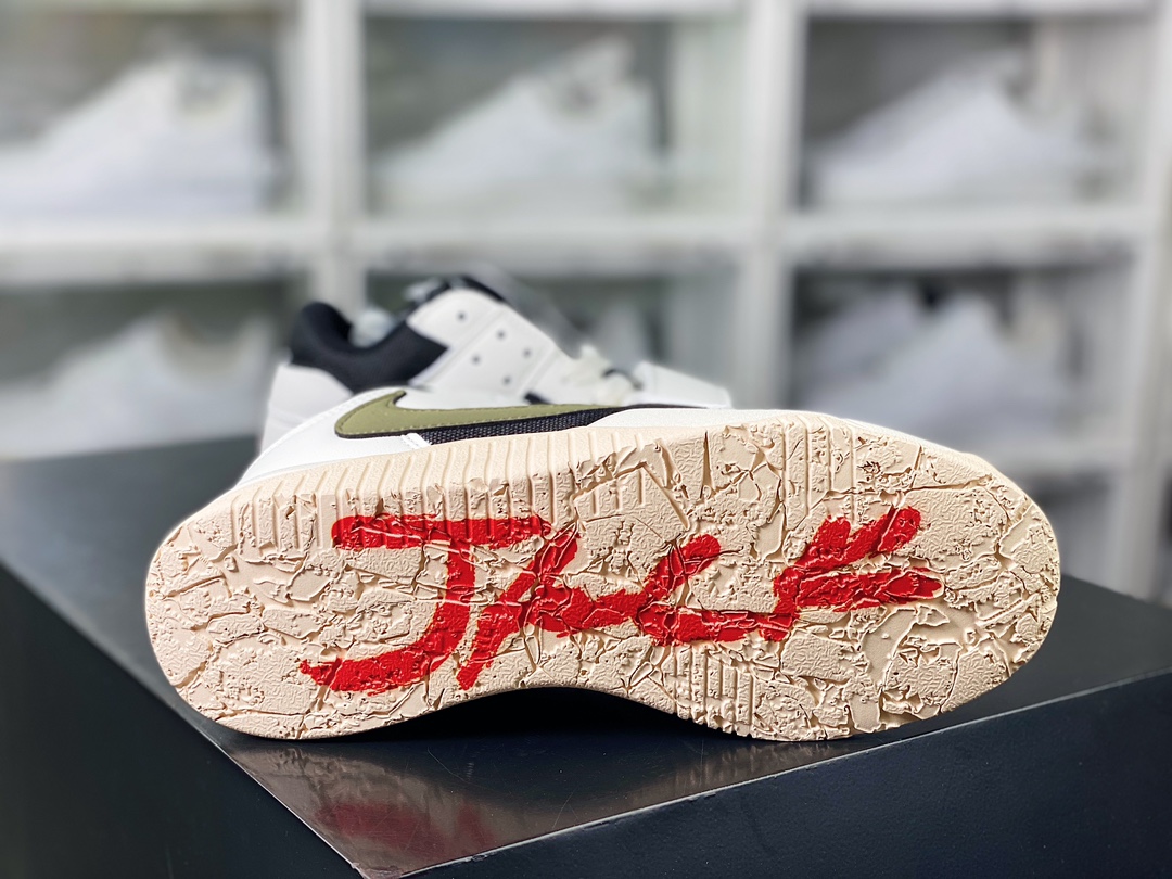 200 Travis Scott X 【Nike】 Jordan Cut The Check ”Reverse Mocha”削减支篮球鞋“TS联名米白黑橄榄绿倒钩”FZ8117-041