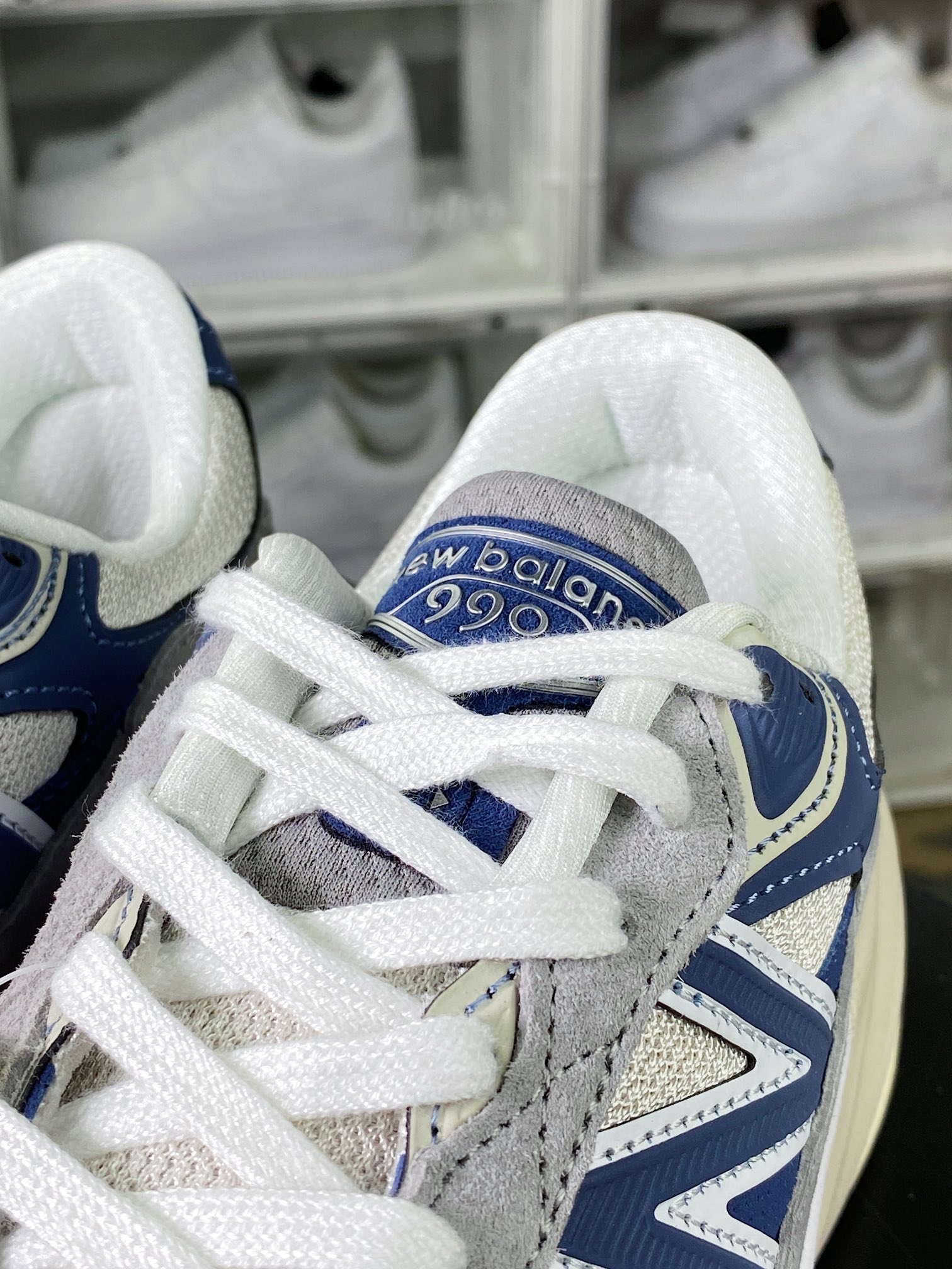 320 New Balance in USA M990V6六代系列美产血统经典跑步鞋“灰蓝”U990TE6