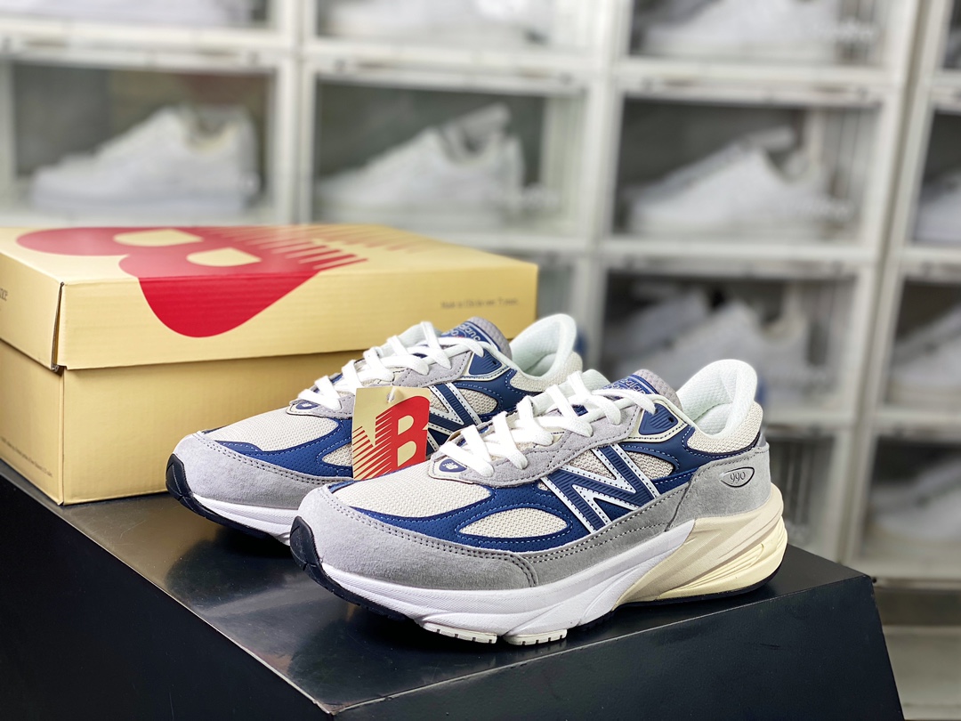 320 New Balance in USA M990V6六代系列美产血统经典跑步鞋“灰蓝”U990TE6