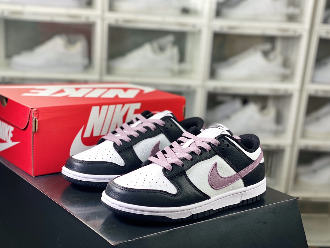 240 SB Dunk Low GS”BlackWhiteViolet Dust”扣篮系列低帮休板鞋“黑白紫钩子”D07413-991