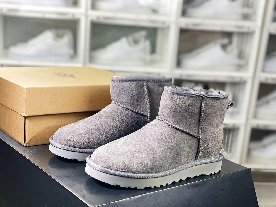 210 UGG W Classic Mini II 经典迷你2.0系列经典短筒休闲百搭短靴“灰色加绒”1016222-CHE-05