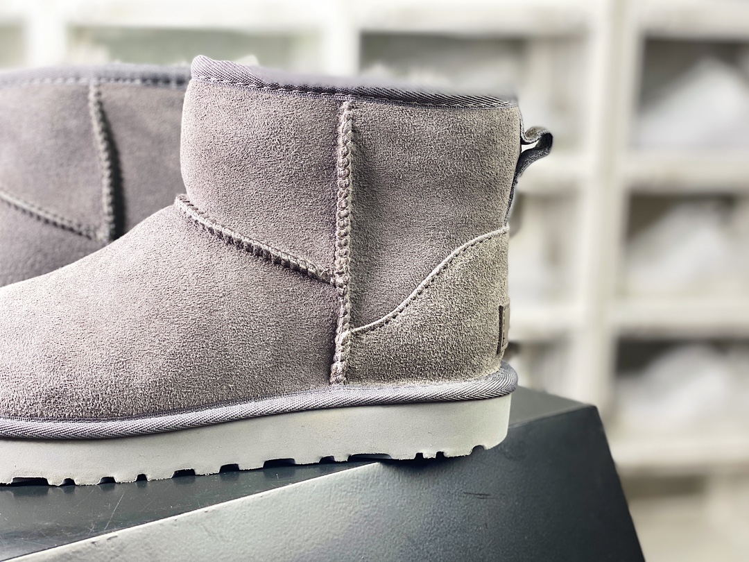 210 UGG W Classic Mini II 经典迷你2.0系列经典短筒休闲百搭短靴“灰色加绒”1016222-CHE-05