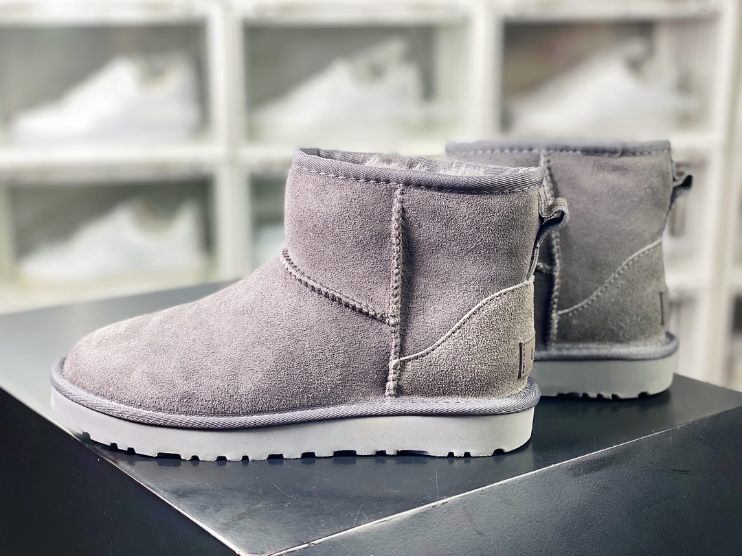 210 UGG W Classic Mini II 经典迷你2.0系列经典短筒休闲百搭短靴“灰色加绒”1016222-CHE-05