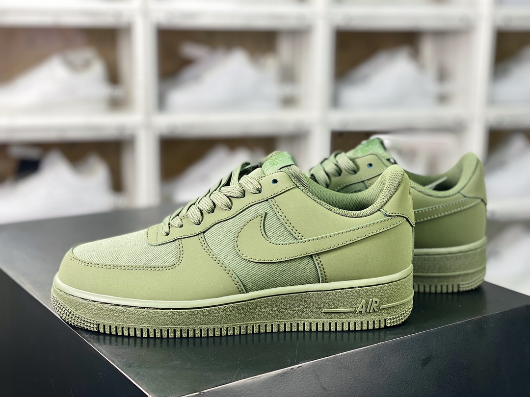 200 Air Force 1 Low Premium”Oil Green”空军一号经典低帮板鞋“拼接军绿”FB8876-300