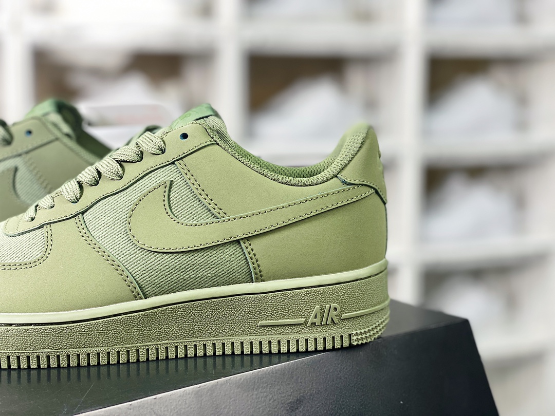 200 Air Force 1 Low Premium”Oil Green”空军一号经典低帮板鞋“拼接军绿”FB8876-300