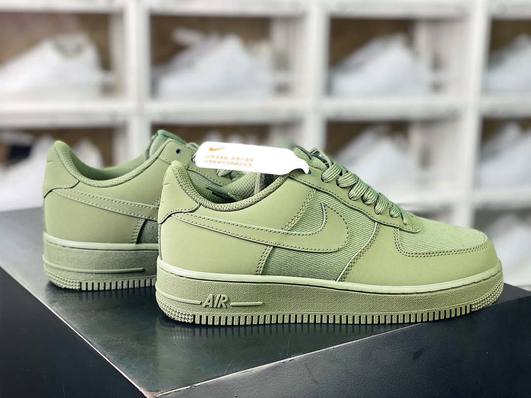 200 Air Force 1 Low Premium”Oil Green”空军一号经典低帮板鞋“拼接军绿”FB8876-300