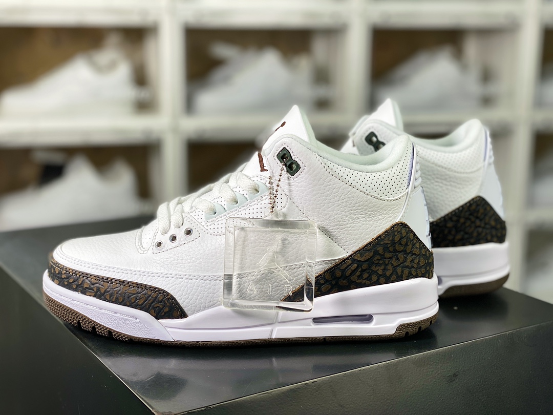 260 耐克Nike Air Jordan 3 Retro”Mocha”迈克尔·乔丹AJ3代中帮篮球鞋“黑白棕摩卡咖啡”136064-122