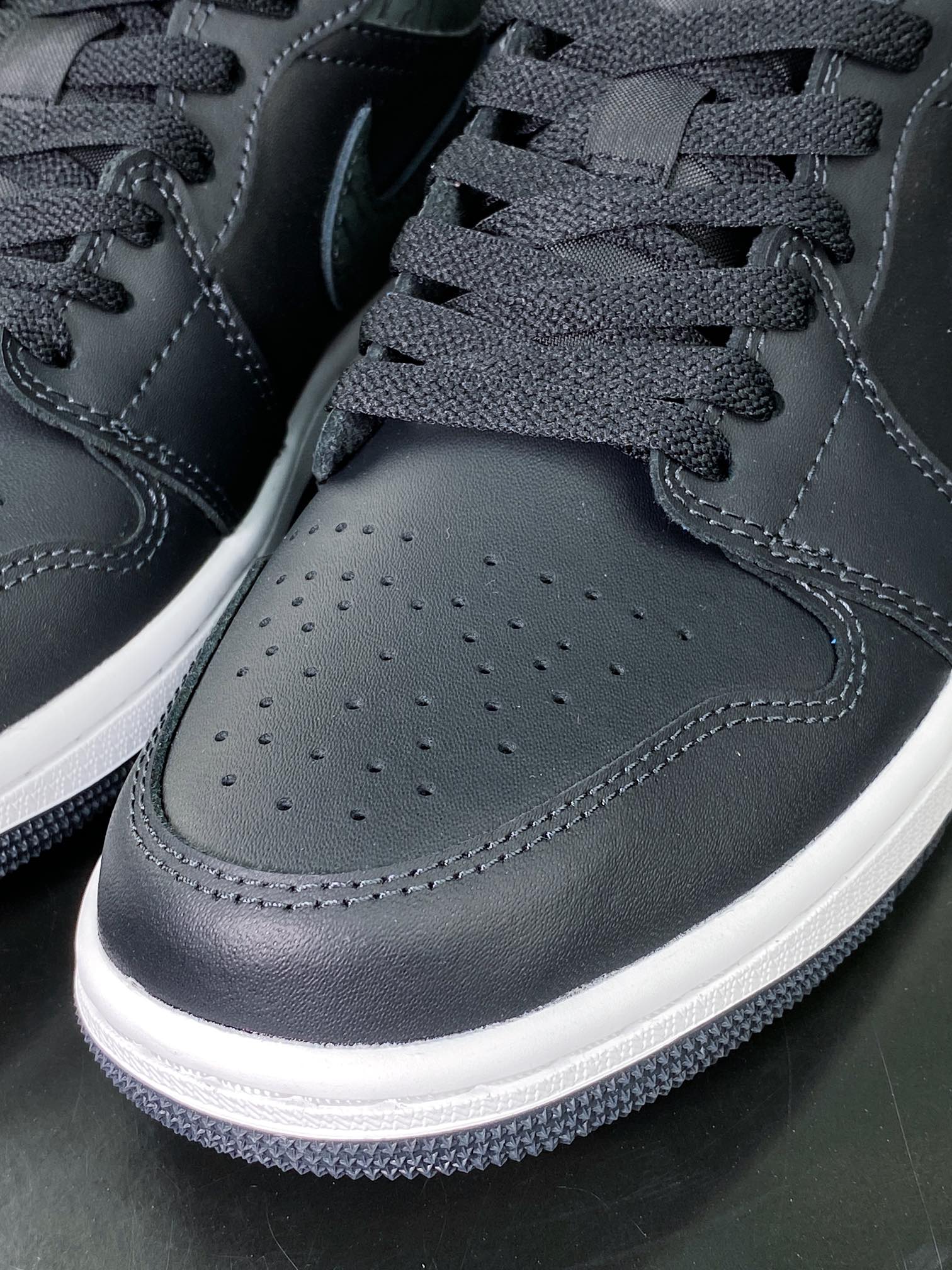 220  Air Jordan 1 Low”Black Elephant”AJ1乔丹一代低帮篮球鞋“炭黑爆裂纹”FB9907-001