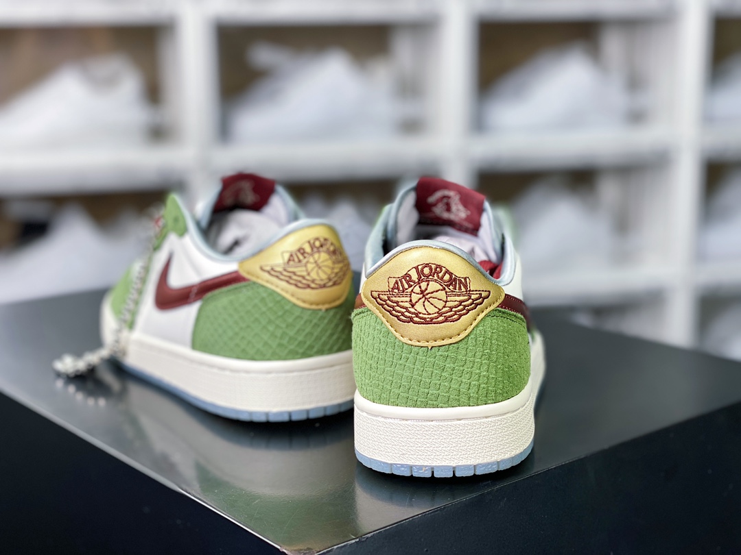 320 Air Jordan 1 Low OG ”Year Of The Dragon”AJ1乔丹一代篮球鞋“龙年白绿金酒红”FN3727-100