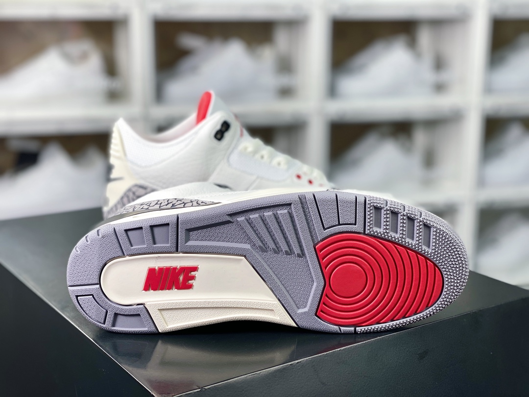 280 耐克Nike Air Jordan 3 Retro”White Cement Reimagined”迈克尔·乔丹篮球鞋“白水泥爆裂纹氧化黄”DN3707-100