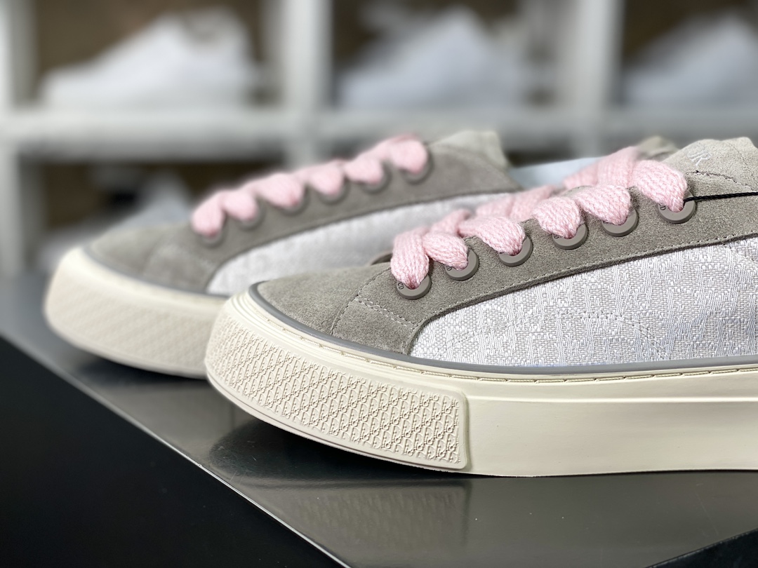 Dior B33 Low Top Sneakers”Oblique”B33 series low-top sneakers ”khaki gray pink white CD double image” 3SN303ZWN_H858