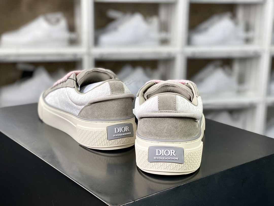 Dior B33 Low Top Sneakers”Oblique”B33 series low-top sneakers ”khaki gray pink white CD double image” 3SN303ZWN_H858