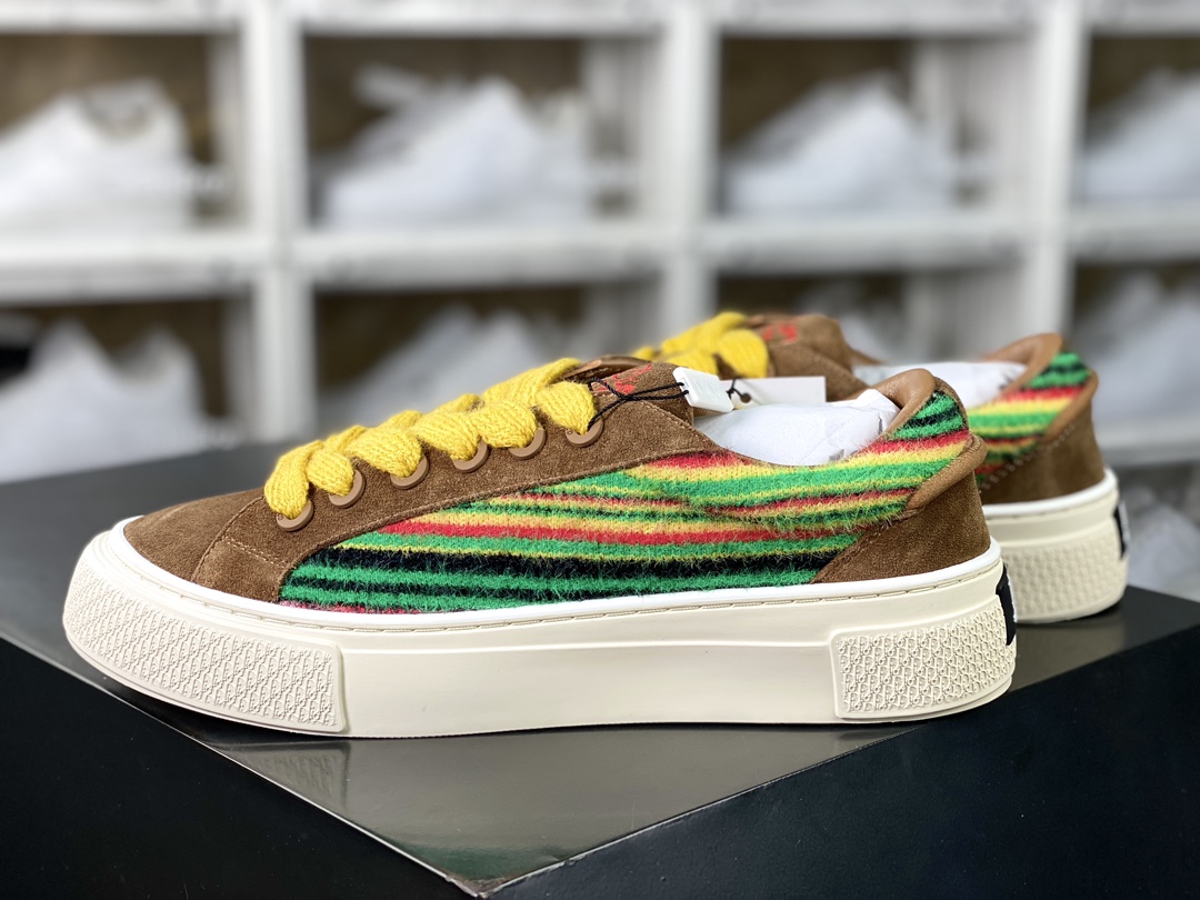 Dior B33 Low Top Sneakers”Oblique”B33 series low-top sneakers ”brown and yellow color stripes” 3SN303ZWR_H600