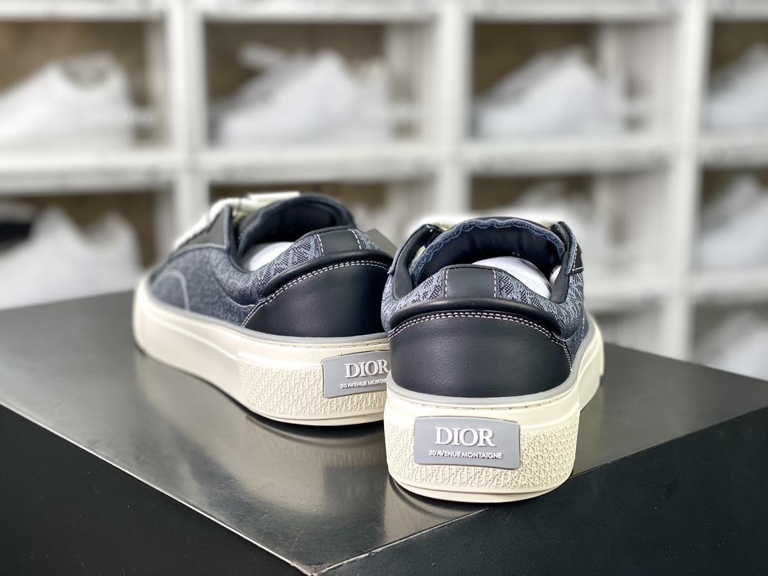 450 Dior B33 Low Top Sneakers"Oblique"B33系列低帮板鞋“黑白灰CD重影”3SN303ZYS_H981