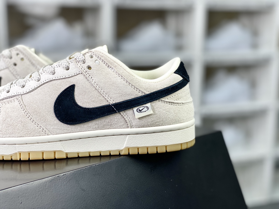 280 SB Dunk Low Retro SP扣篮系列低帮板鞋“麂皮米白黑小钩生胶底”DD1391-137