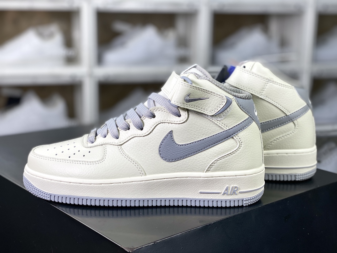 260 Air Force 1’07 Mid "Beige/Grey"空军一号板鞋“皮革米白烟灰”PA0920-608