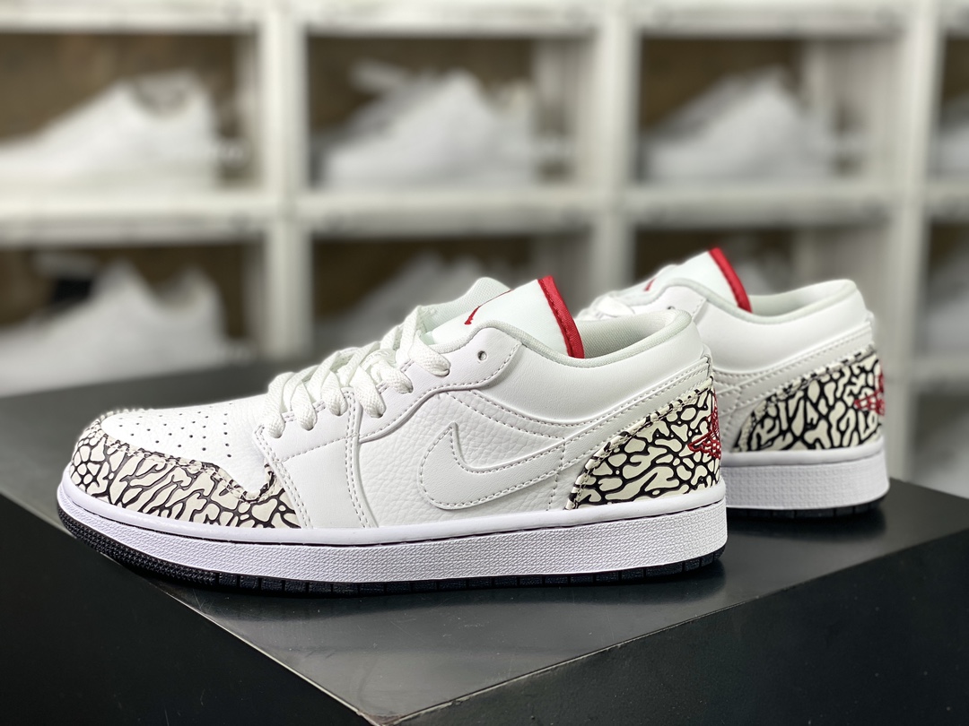 200 Air Jordan 1 Low AJ1乔丹一代低帮经典复古文化休闲运动篮球鞋“狼灰灰红爆裂”338145-162