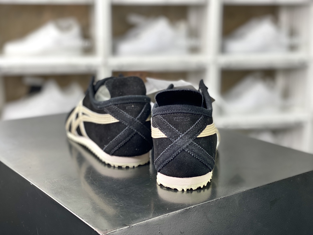 160 鬼塚虎/Onitsuka Tiger Mexico 66 Slip-On 墨西哥慢跑鞋“麂皮米白黑”1183B782-001