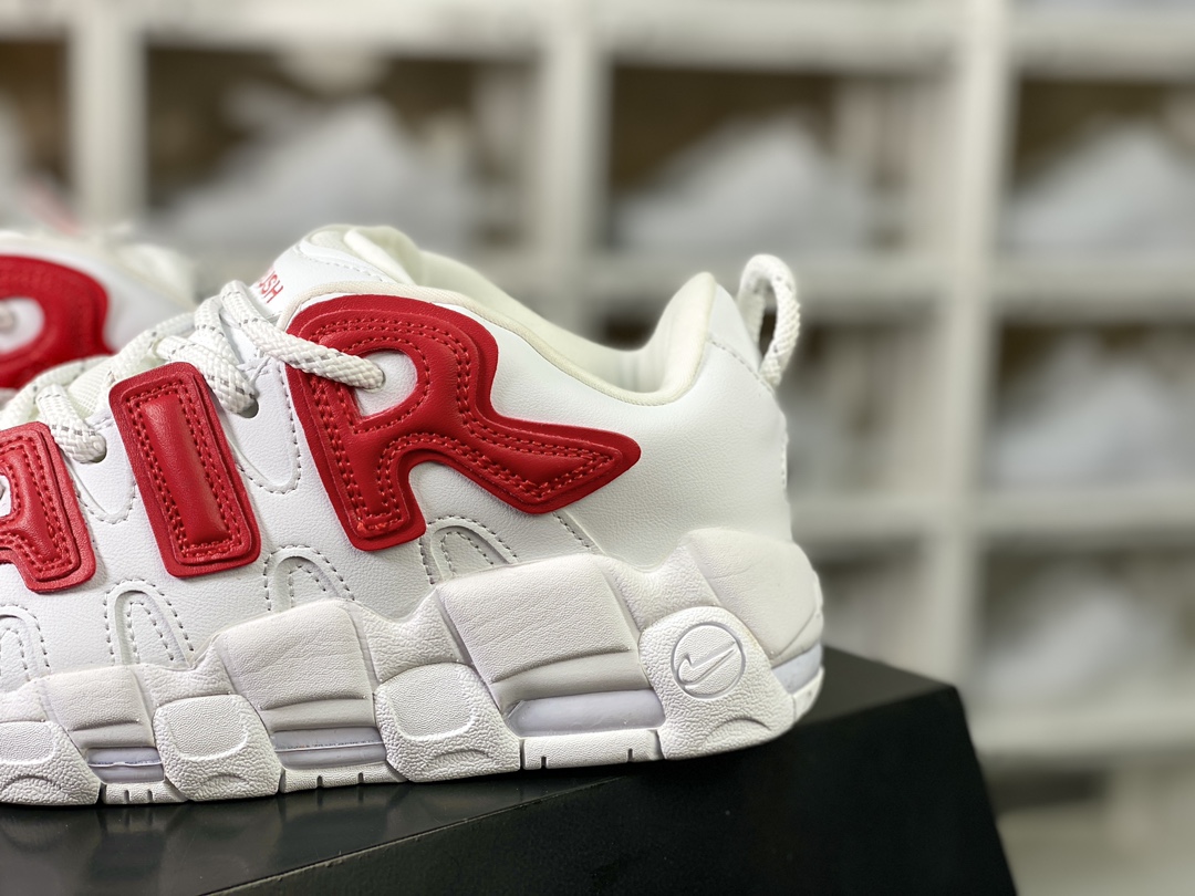 260 Air More Uptempo Low"Limestone"皮蓬一代系列低帮篮球鞋“联名白红”FB1299-401