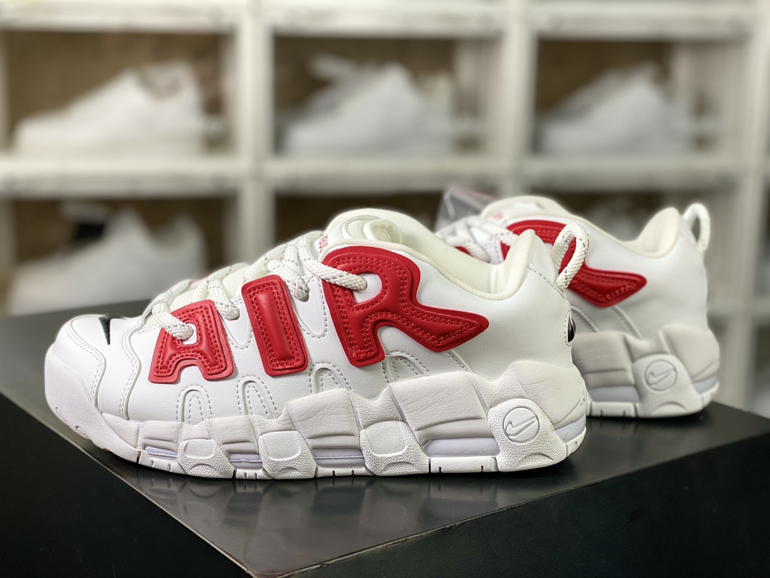 260 Air More Uptempo Low"Limestone"皮蓬一代系列低帮篮球鞋“联名白红”FB1299-401