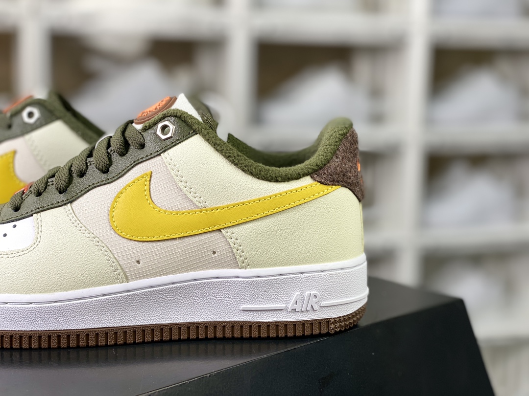 200 Air Force 1'07 Low 空军一号低帮经典百搭休闲运动板鞋“皮革芥末黄”FV3647-171