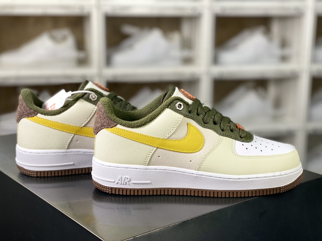 200 Air Force 1'07 Low 空军一号低帮经典百搭休闲运动板鞋“皮革芥末黄”FV3647-171