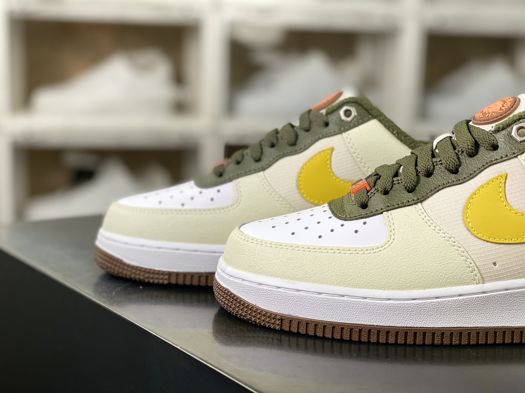 200 Air Force 1'07 Low 空军一号低帮经典百搭休闲运动板鞋“皮革芥末黄”FV3647-171