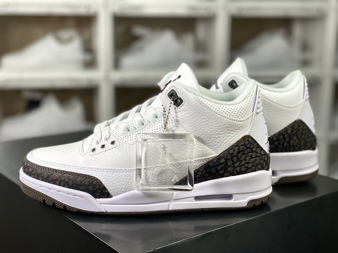 260 Nike Air Jordan 3 Retro"Mocha"迈克尔·乔丹AJ3代中帮篮球鞋“黑白棕摩卡咖啡”136064-122