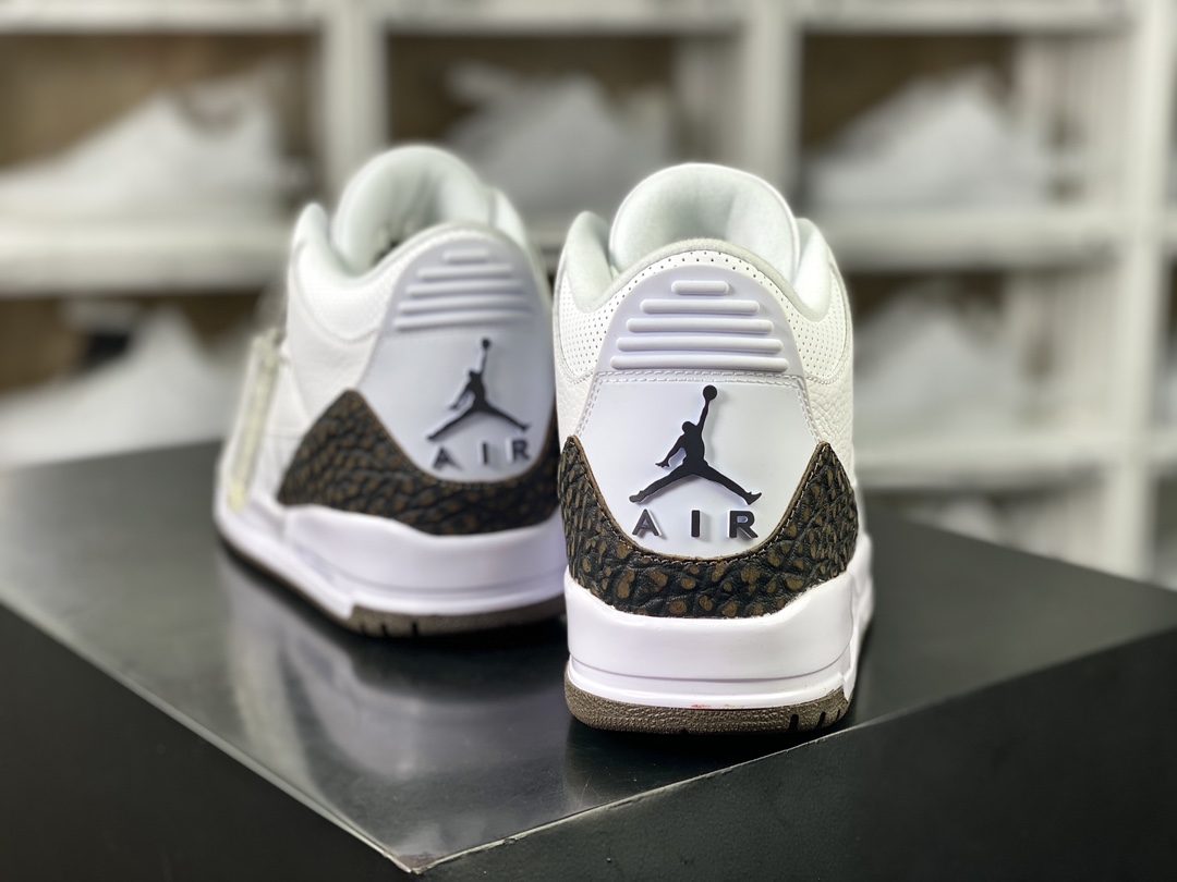 260 Nike Air Jordan 3 Retro"Mocha"迈克尔·乔丹AJ3代中帮篮球鞋“黑白棕摩卡咖啡”136064-122