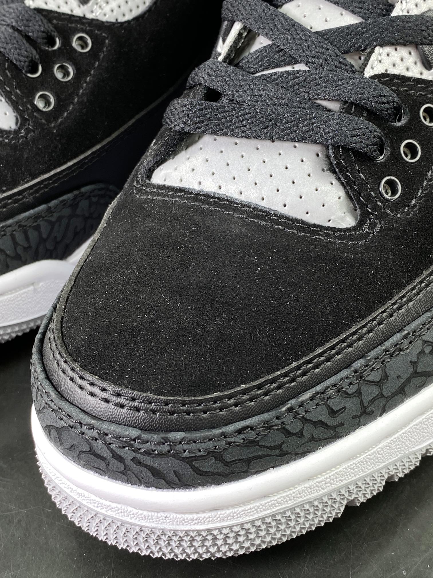 260 Air Jordan 3 Tinker"Black Cement"迈克尔·乔丹AJ3代中帮篮球鞋“黑白手稿3M反光钩子”CK4348-007