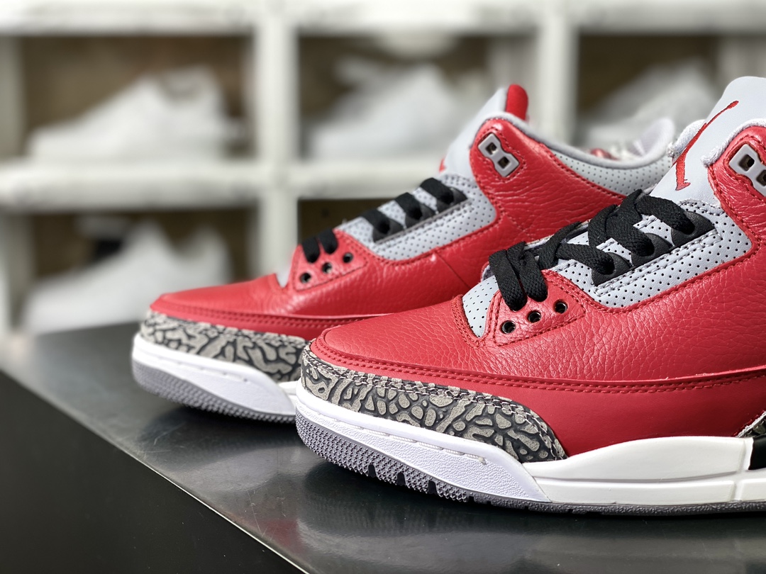 260  Air Jordan 3 ES"Red Cement"迈克尔·乔丹AJ3代中帮篮球鞋“红水泥全明星大红公牛”CK5692-600