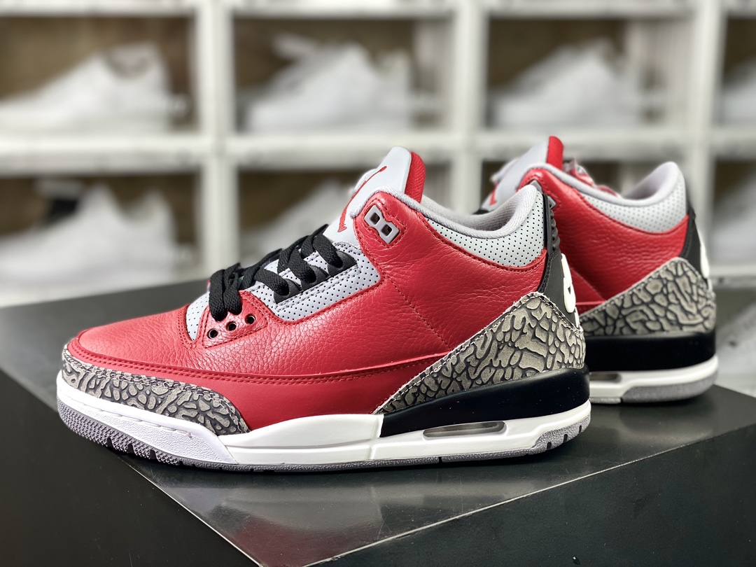 260  Air Jordan 3 ES"Red Cement"迈克尔·乔丹AJ3代中帮篮球鞋“红水泥全明星大红公牛”CK5692-600