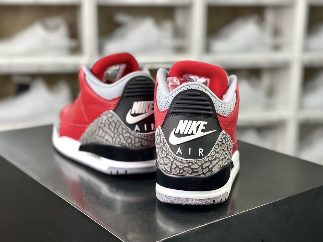 260  Air Jordan 3 ES"Red Cement"迈克尔·乔丹AJ3代中帮篮球鞋“红水泥全明星大红公牛”CK5692-600