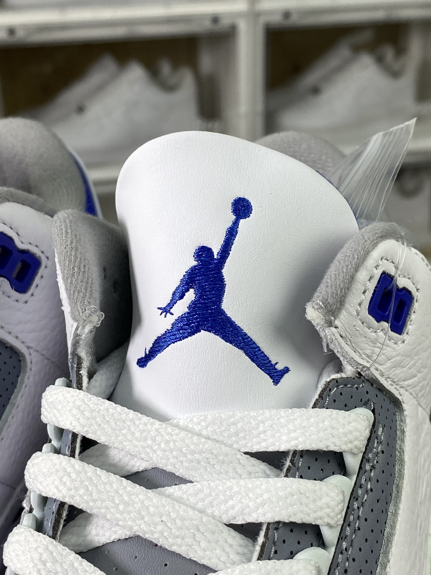 260 Air Jordan 3 Retro”Racer Blue”迈克尔·乔丹AJ3代中帮篮球鞋“白赛车蓝黑爆裂纹”CT8532-145