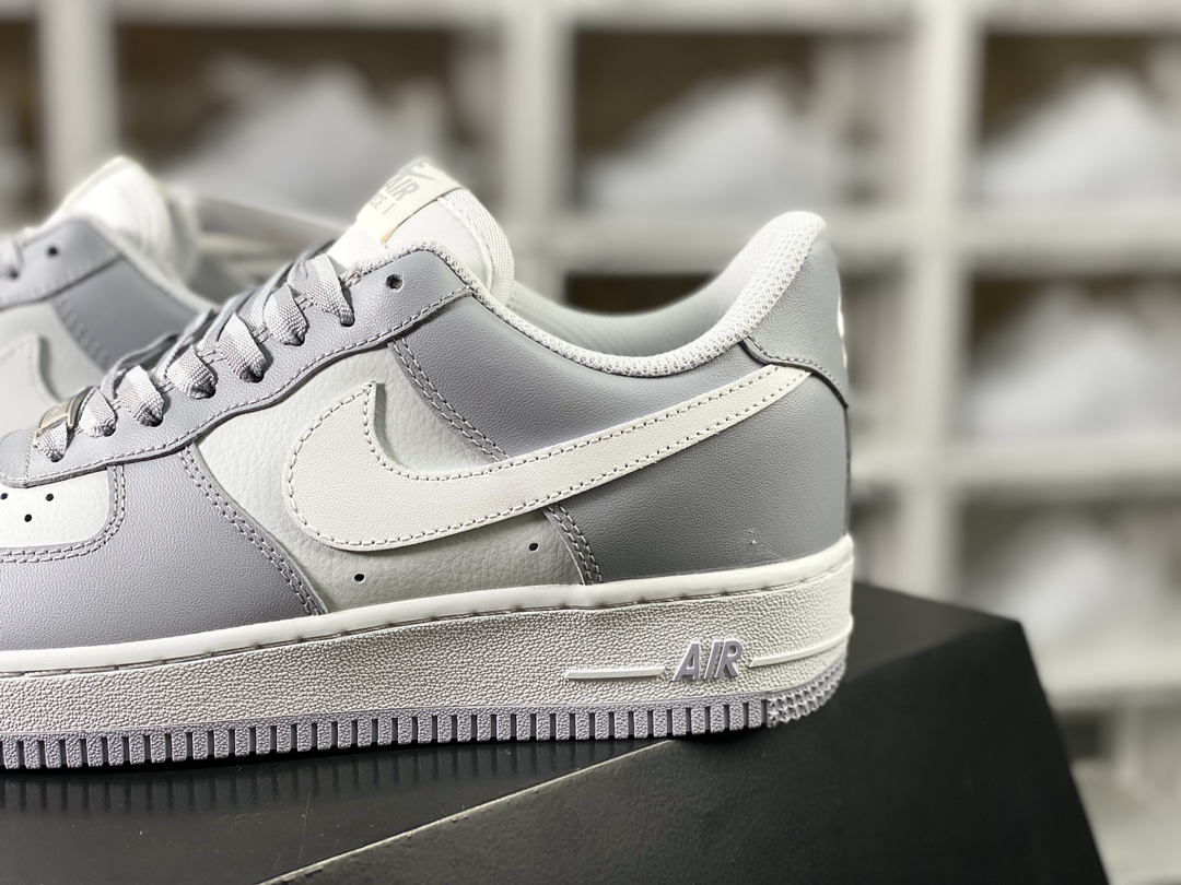 220  Air Force 1’07 Low"Grey/White"空军一号板鞋“皮革灰白烟灰”CW1888-606