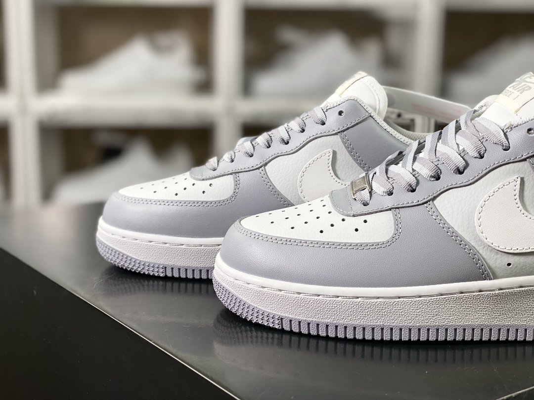 220  Air Force 1’07 Low"Grey/White"空军一号板鞋“皮革灰白烟灰”CW1888-606