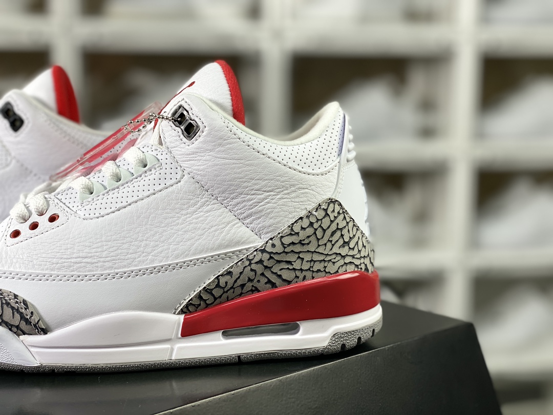 260 Air Jordan 3 QS"Katrina"迈克尔·乔丹AJ3代中帮篮球鞋“飓风爆裂纹白水泥”136064-116