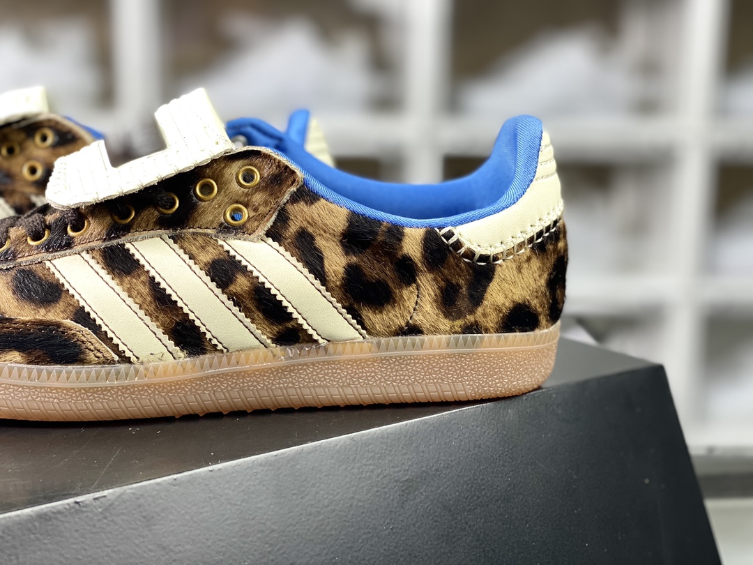 200 Adidas Originals Samba OG"Cow"桑巴舞系列绅士板鞋“马毛豹纹”IE0578