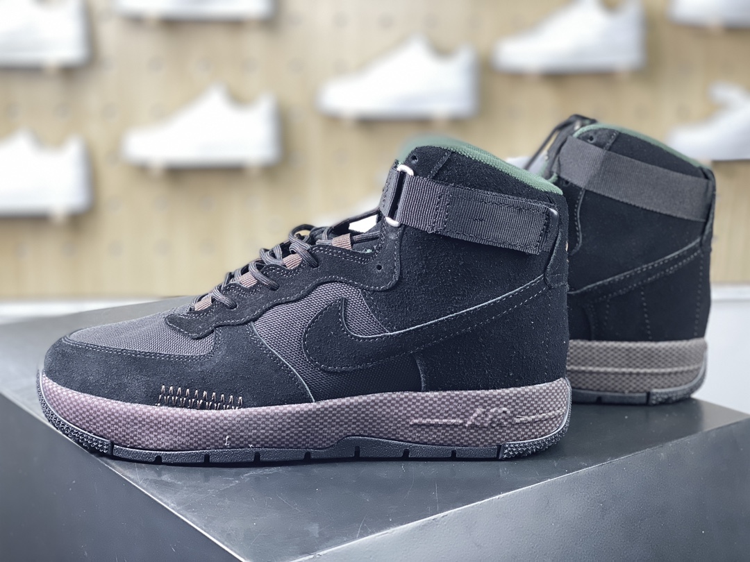 280 Nike WMNS Air Force 1 Wild High”Black/Brown”空军一号运动鞋“黑棕”FB2348-300