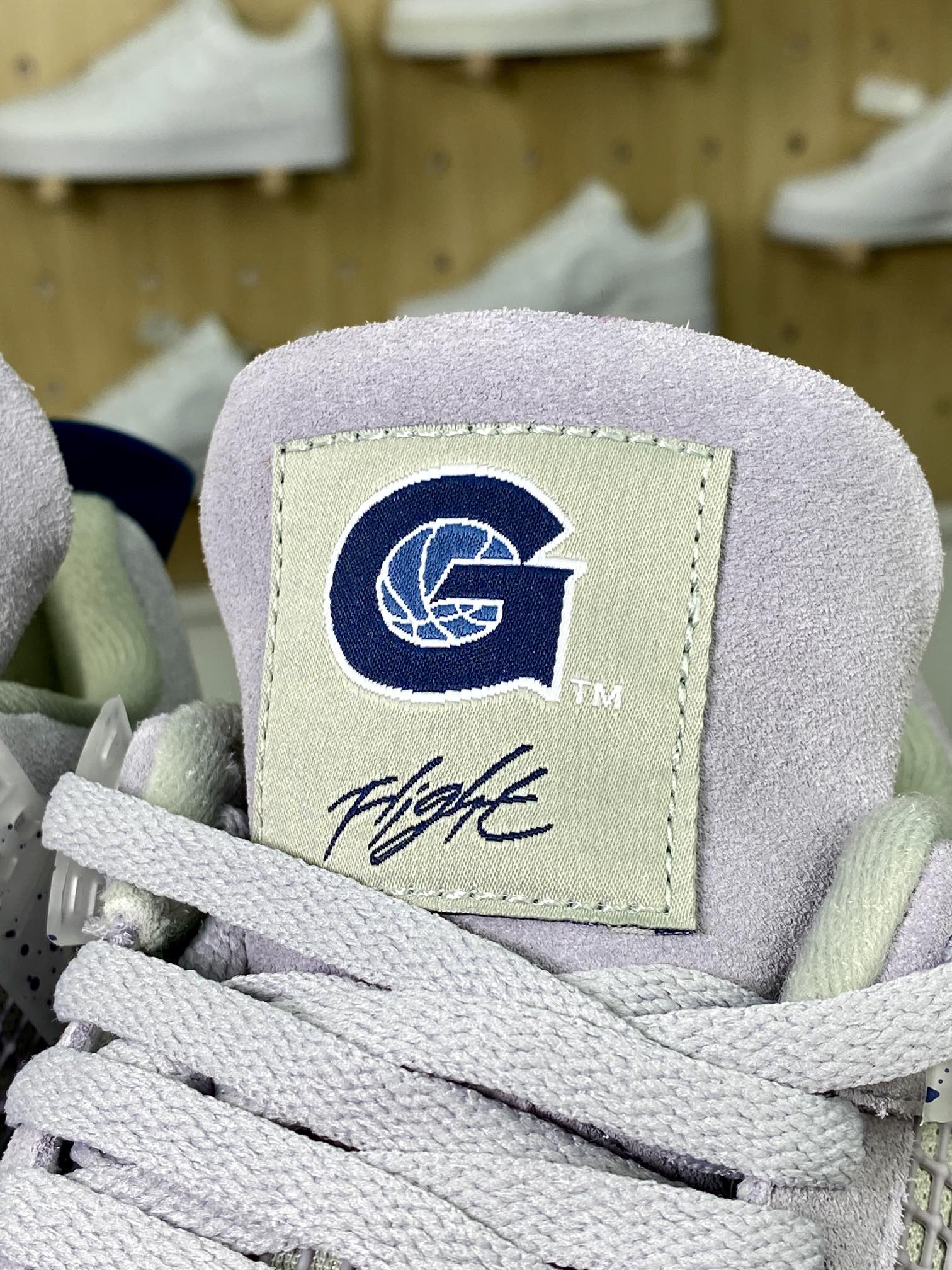 300 Air Jordan 4 Retro PE”Georgetown ”AJ4代中帮篮球鞋”麂皮泥灰深蓝白冰蓝”AJ4-1043505