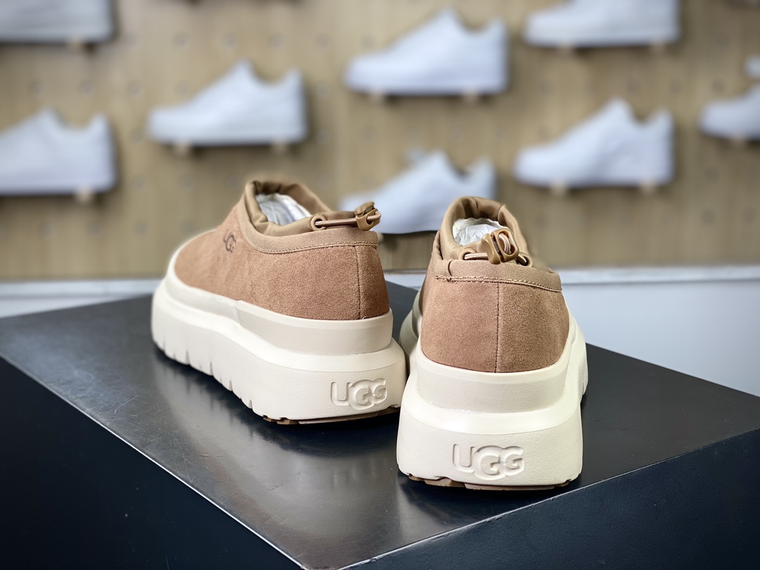 UGG M Tasman Weather Hybrid Tasman waterproof sports shoes ”velvet sand color cream white bottom” 1144096-BBLC