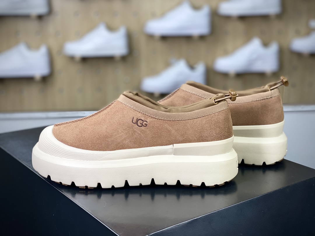 UGG M Tasman Weather Hybrid Tasman waterproof sports shoes ”velvet sand color cream white bottom” 1144096-BBLC