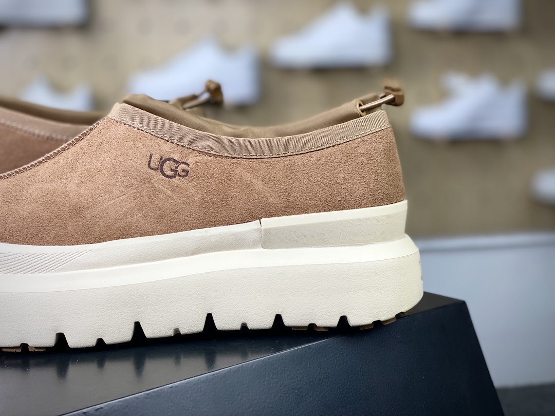 UGG M Tasman Weather Hybrid Tasman waterproof sports shoes ”velvet sand color cream white bottom” 1144096-BBLC