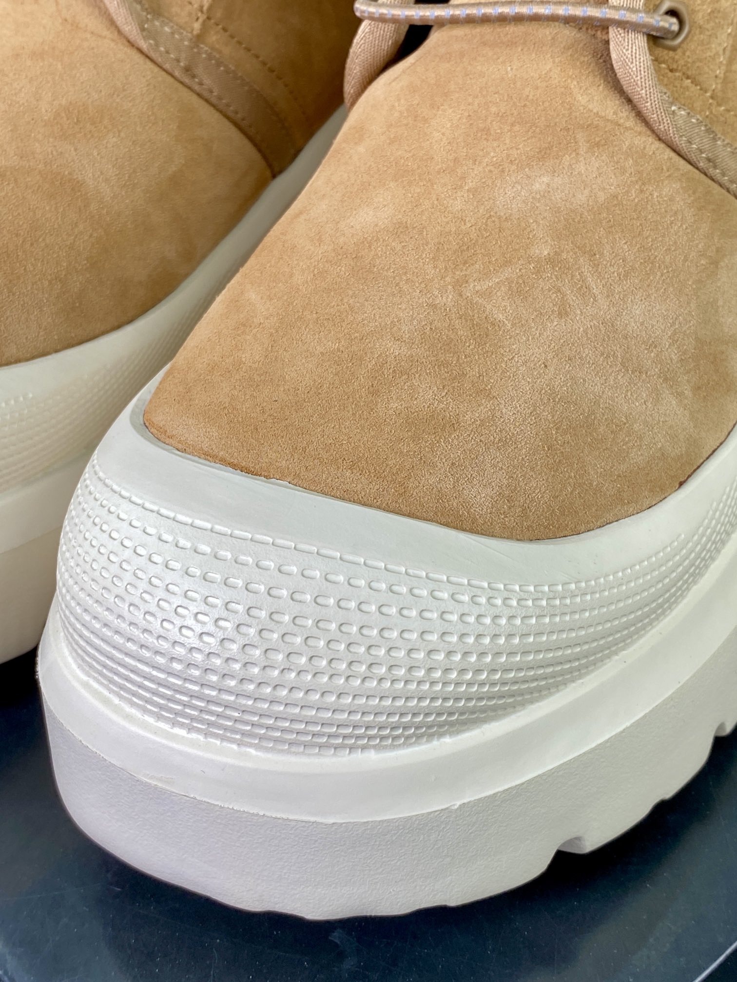 320 UGG M Neumel Weather Hybrid 纽姆防水混合系列中帮厚底轻量休闲运动工装袋鼠靴“加绒栗黄米白底”1143991-CHE